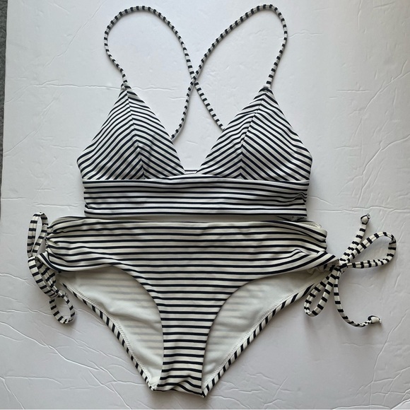 H&M Other - Blue and White Nautical Striped Bikini, 4